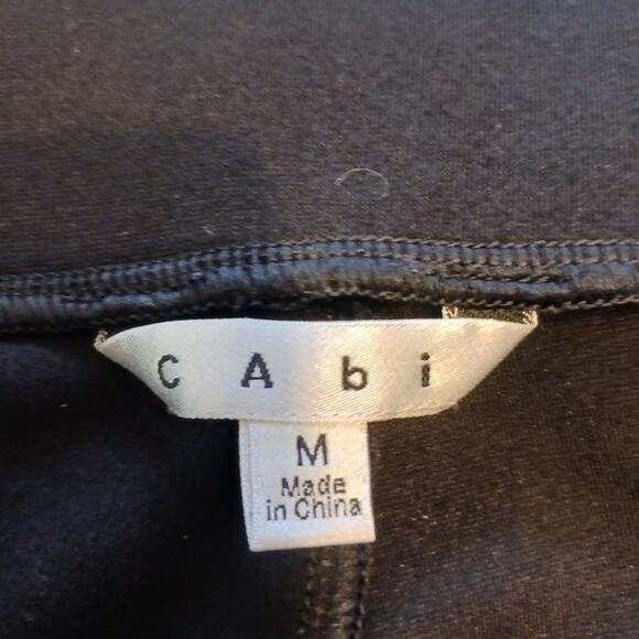 Cabi black knit ankle zip pull on pants. Size Medium - Picture 5 of 7